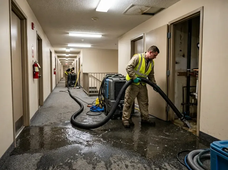multi-unit-apartment-hallway-f-005 — frequently asked questions, Emergency Burst Pipe Water Extraction & Removal in Clarkson…